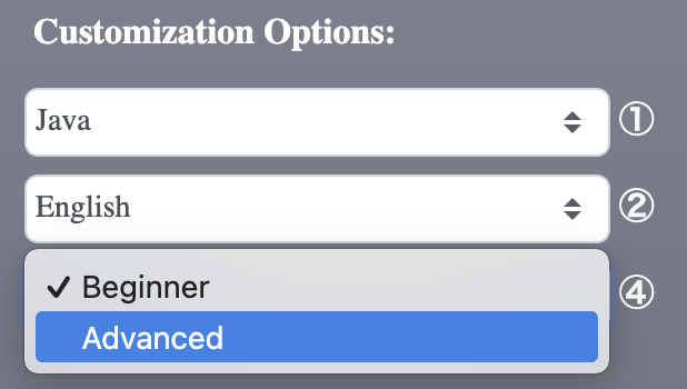 Advanced Dropdown Screenshot